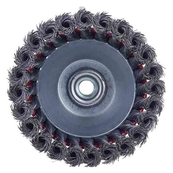 Щетка проволочная чашевидная Ø125мм М14×2мм (стальная витая) SIGMA (9026121) Ровно