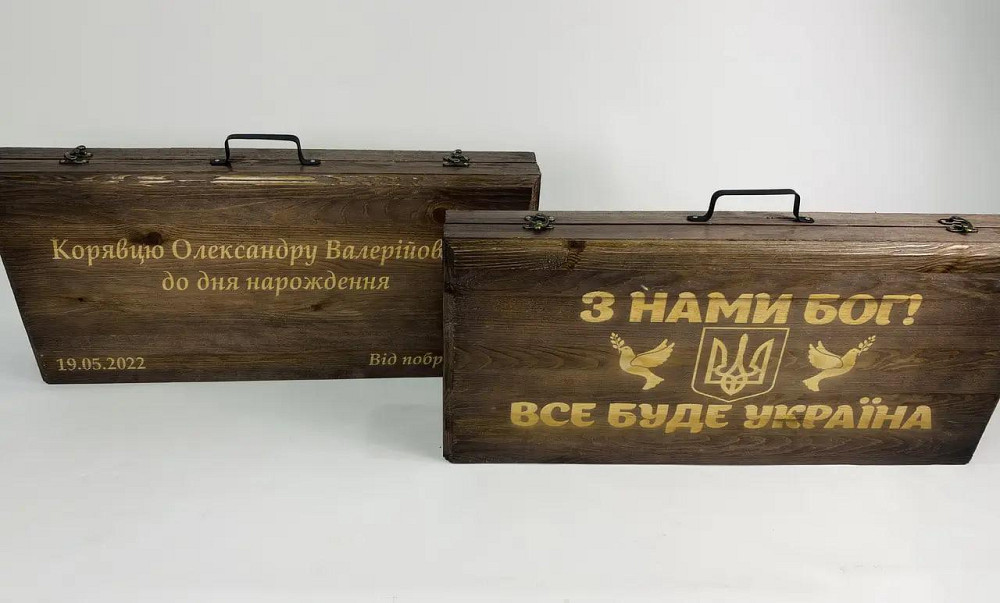 Подарунковий набір шампурів в дерев'яному кейсі для пікніка ПАТРІОТ HAPPY DAYS Тернопіль - фото 5