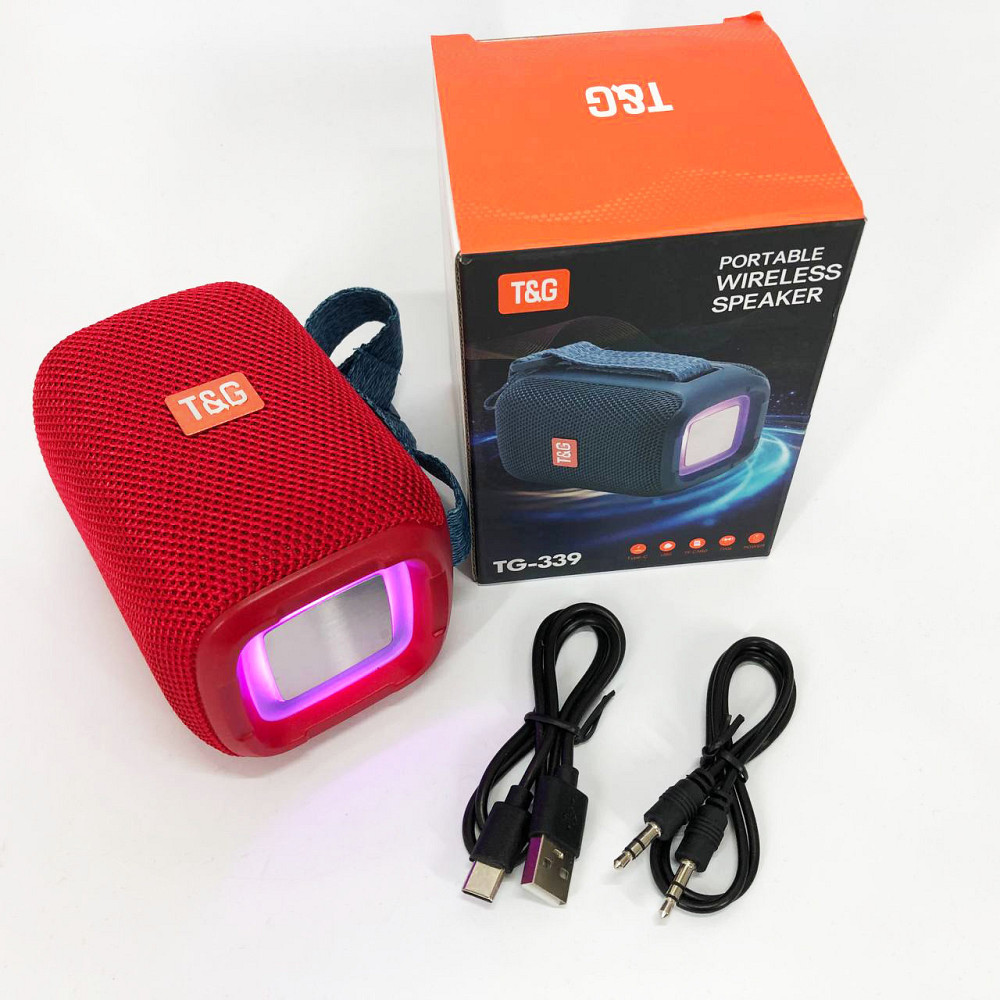 Хороша bluetooth колонка TG339, Колонка з динамічним led підсвічуванням з ргб підсвічуванням VH-43 Львів - фото 12