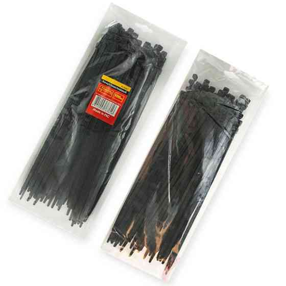 Хомут 250 x 3,6 черный пластиковый Мукачево