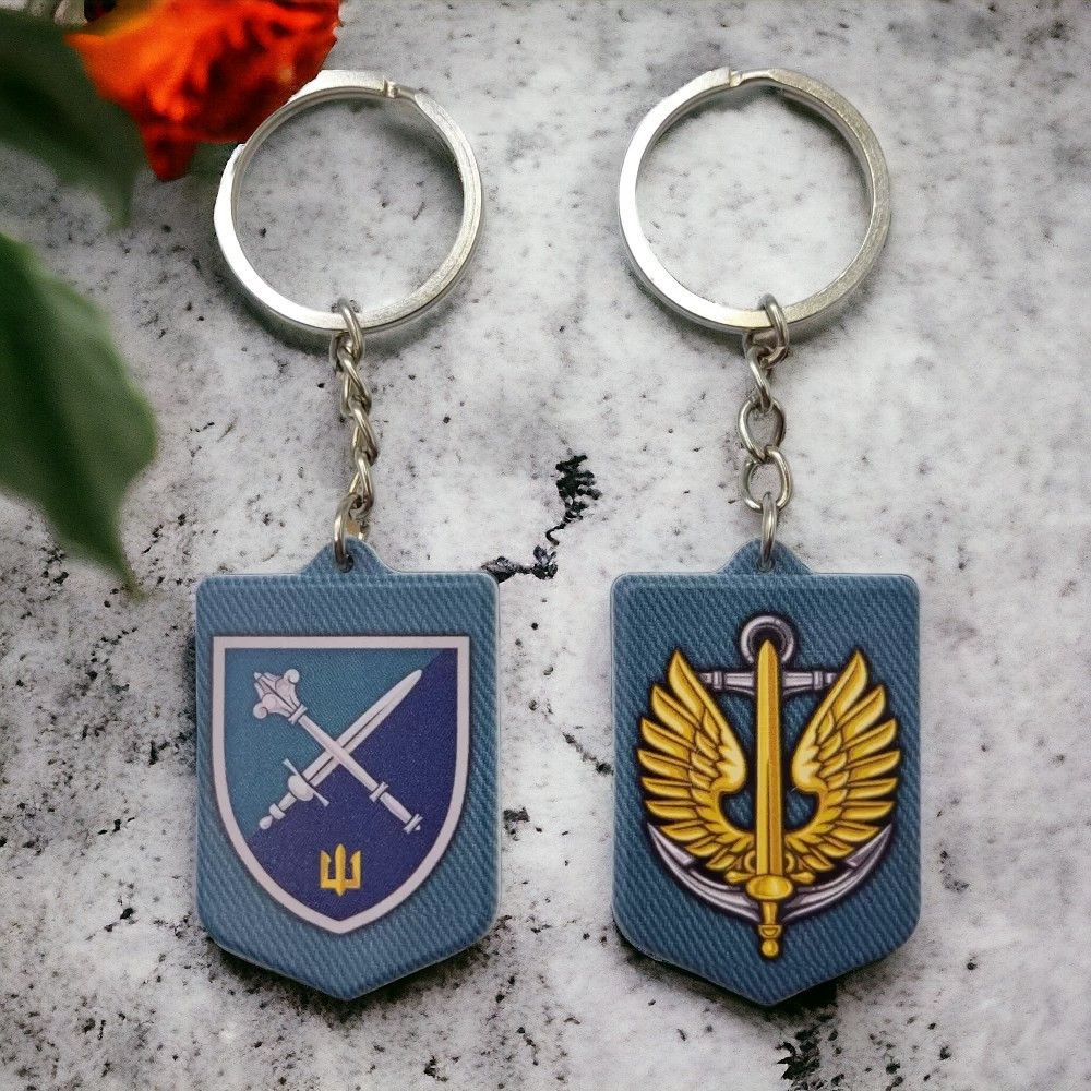 Брелок гумовий Командування морської піхоти Запоріжжя - фото 2