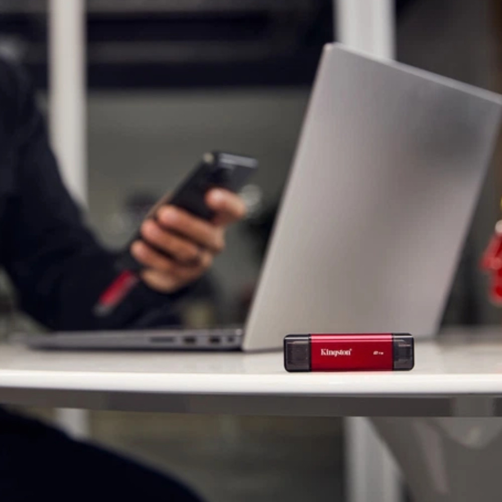 Портативный SSD Kingston Dual USB-A/C 2TB Dual Portable 1050MB/s USB 3.2 Gen 2 Red/Black Одесса - изображение 6