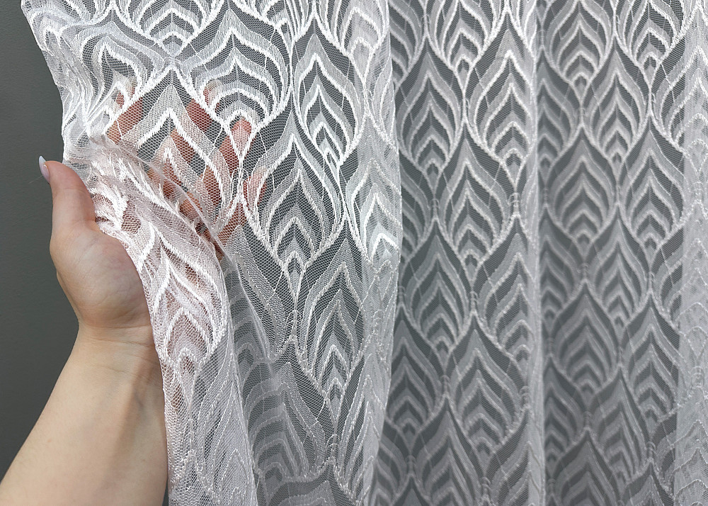 Тюль Гіпюр колір білий 1588т Київ - фото 3