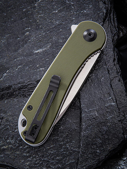 Нож складной карманный Civvi Elementum, (7.5 см) D2 / G10 оливковый Киев - изображение 5