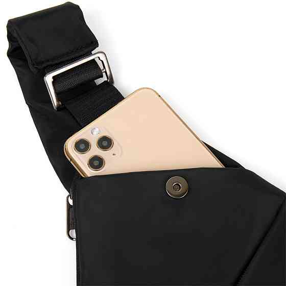 Сумка слинг нейлоновая Vintage 20557 Черная Киев