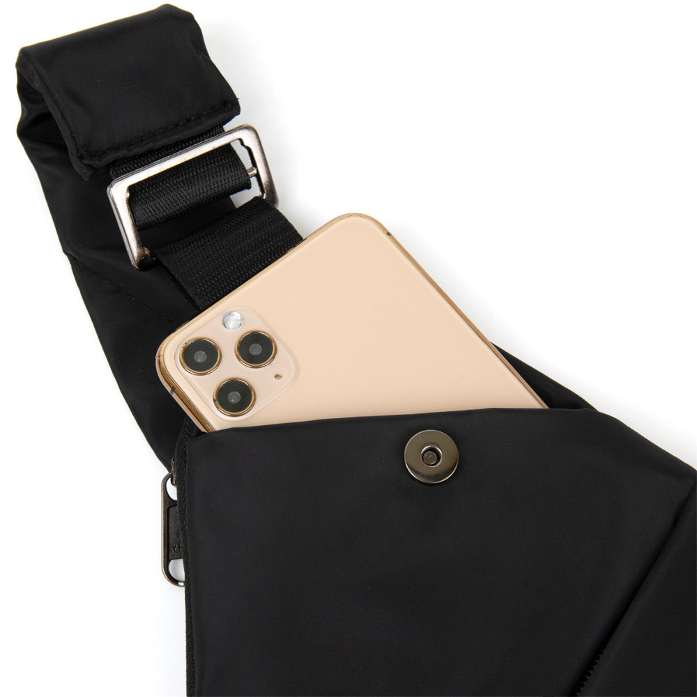 Сумка слинг нейлоновая Vintage 20557 Черная Киев - изображение 5