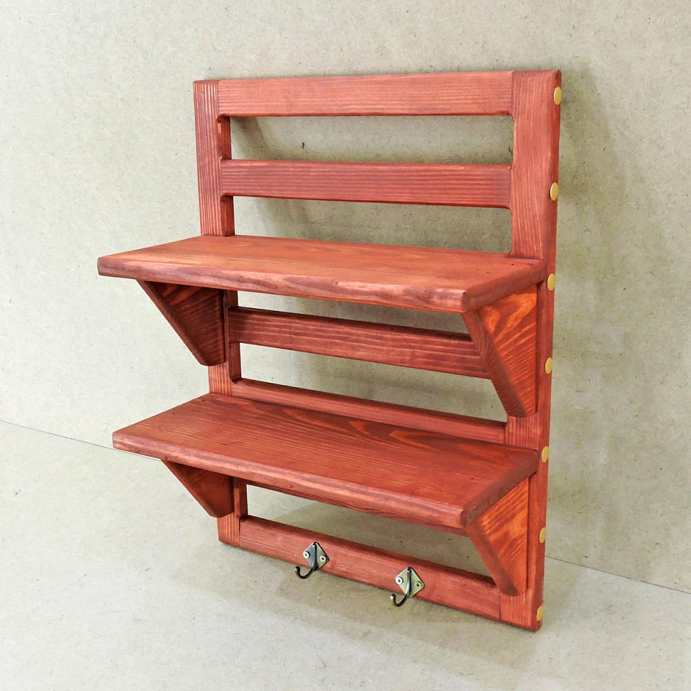 Настінна полиця "Макау" корал Миколаїв - фото 6