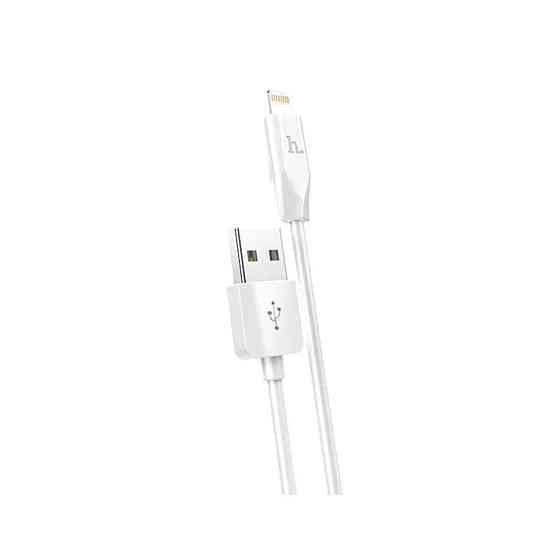 Кабель HOCO X1 USB - iPhone 2.4A, 2m, PVC, PVC разъемы, цвет белый 6957531032014 Одесса