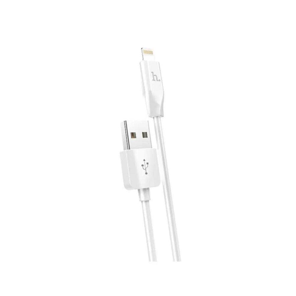 Кабель HOCO X1 USB - iPhone 2.4A, 2m, PVC, PVC разъемы, цвет белый 6957531032014 Одесса - изображение 1