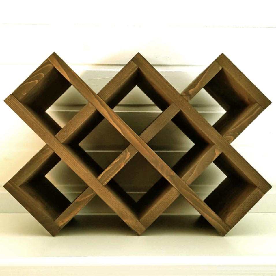 Настільна винна полиця "Оріндж" латте Миколаїв - фото 1