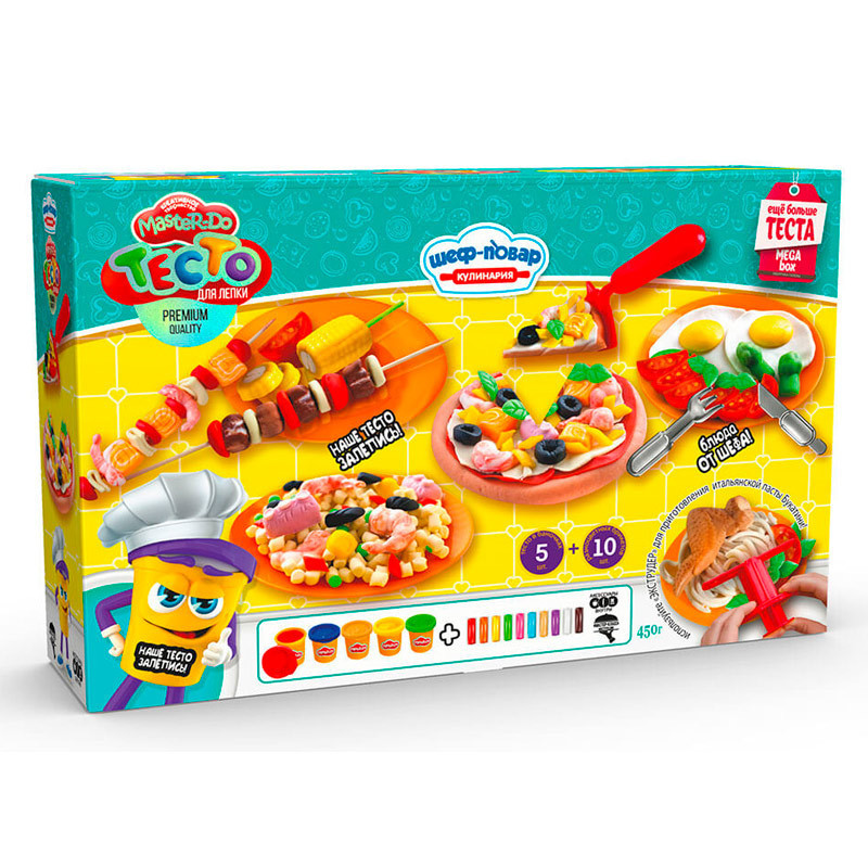 Набір креативної творчості "Тісто для ліпки "Master Do" ШЕФ-КУХАР Піцца велика укр (4), шт Київ - фото 1