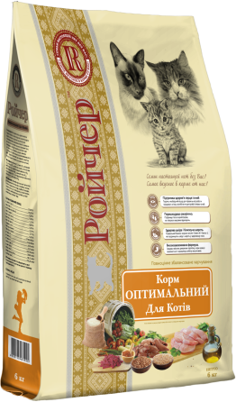Сухий корм Ройчер Оптимальний для котів 6 кг Вінниця