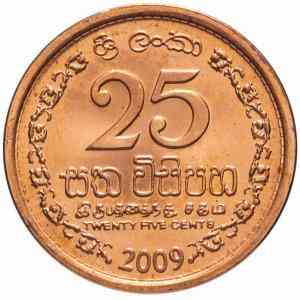 Шрі Ланка 25 Cents 2005 UNC Полтава