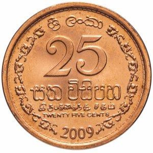 Шрі Ланка 25 Cents 2005 UNC Полтава - фото 1