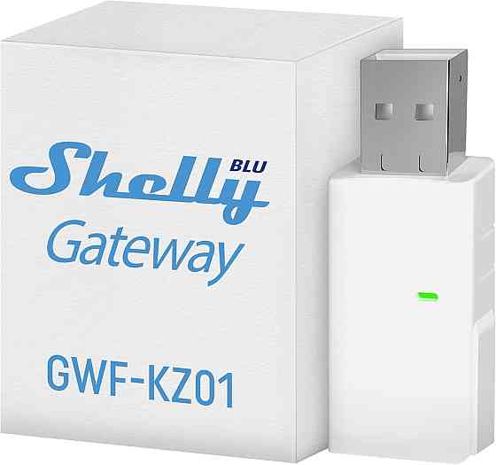 Шлюз Shelly BLU Bluetooth Wi‑Fi USB‑A донгл для домашней автоматизации совместим с Alexa Google Home iOS Киев