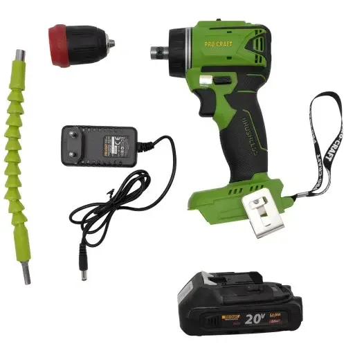 Акумуляторний шуруповерт Procraft PA18LiN DFR  з 1 акб та зп, шуруповерт безщітковий 2 А/год  у кейсі Львів - фото 9