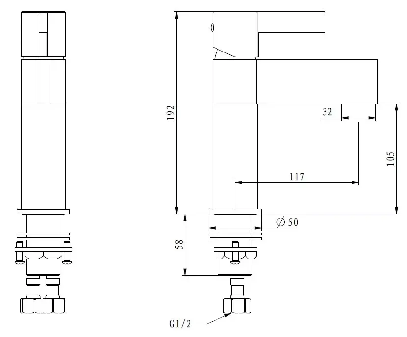 Смеситель для умывальника GAPPO G1081 черный/хром Киев - изображение 7