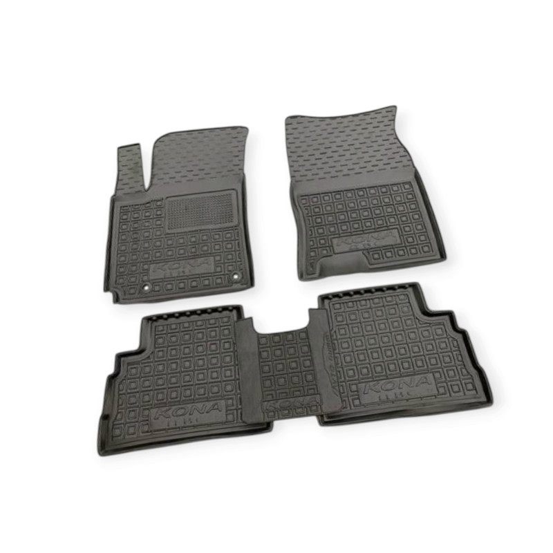 Коврики Хюндай kona (двс) 2017-> борт 2,5см, с перемычкой салона Мукачево - изображение 1
