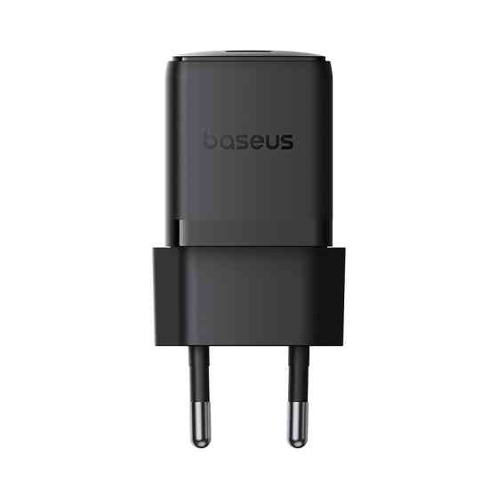 Мережевий зарядний пристрій з кабелем Baseus Palm Fast Charger 1C 30W EU Cluster Black(With: Baseus Mini White Cable C to C Одеса