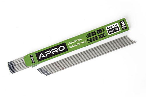 Електроди зварювальні АНО-36 1 кг 3 мм APRO Рівне - фото 1