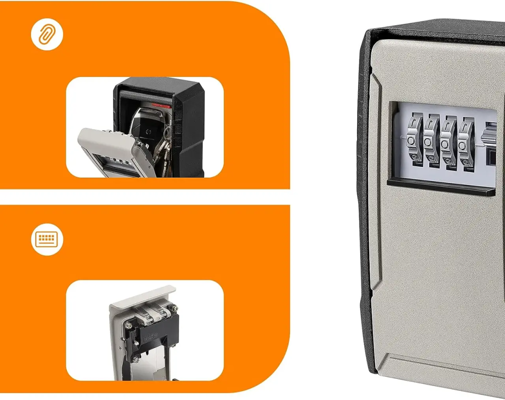 Наружный сейф с кодовым замком Optimus CH-817 (высота 120 мм) Серый Киев - изображение 8