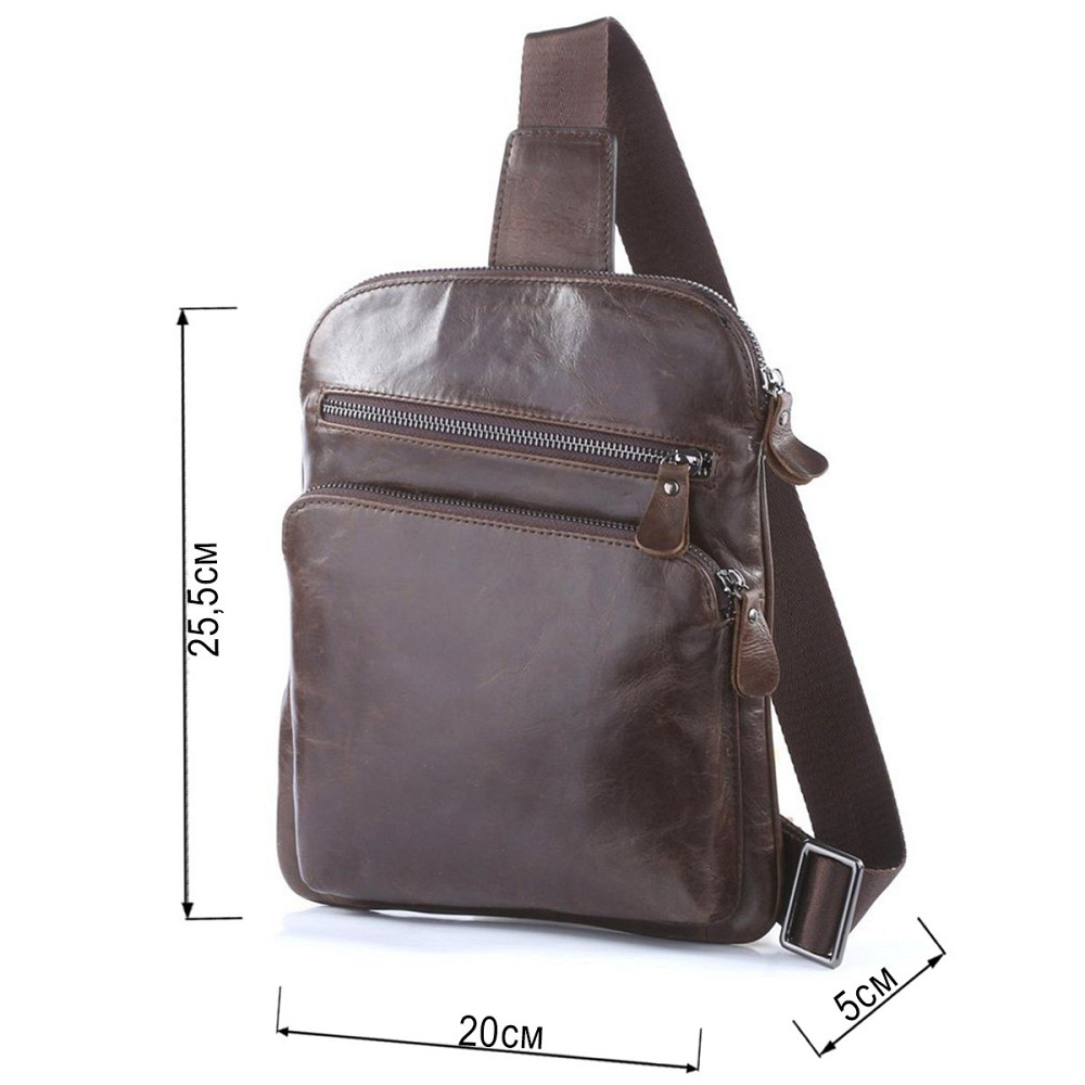 Сумка мужская Vintage 14185 Коричневая Киев - изображение 10