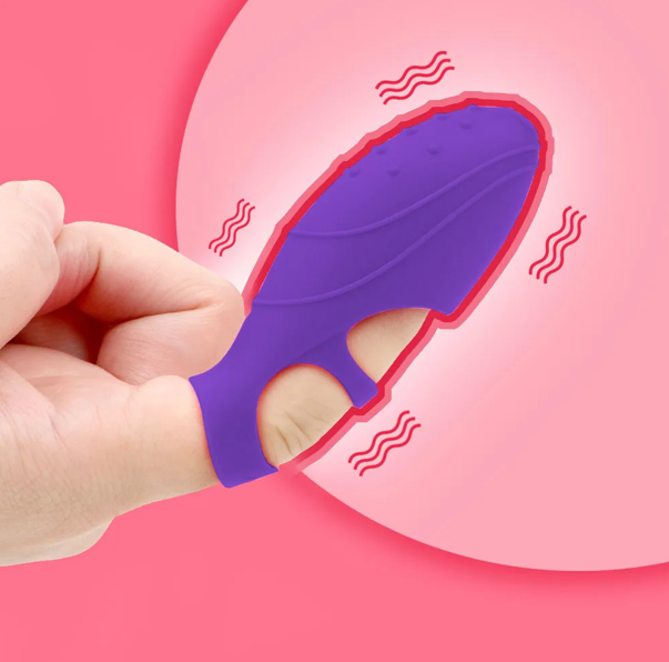 Вібронасадка на палець "Lazy finger", колір фіолетовий Sex Aura Київ - фото 8