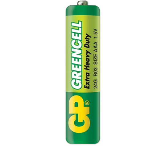 Батарейка мініпальчик AAA GP GREENCELL R03 24G 1.5V 4 шт. блістер Рівне - фото 2
