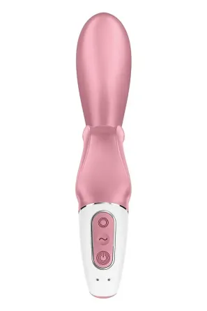 Смартвібратор-кролик Satisfyer Hug Me Pink, 2 мотори, діаметр 4,2см, широка кліторальна частина Львів