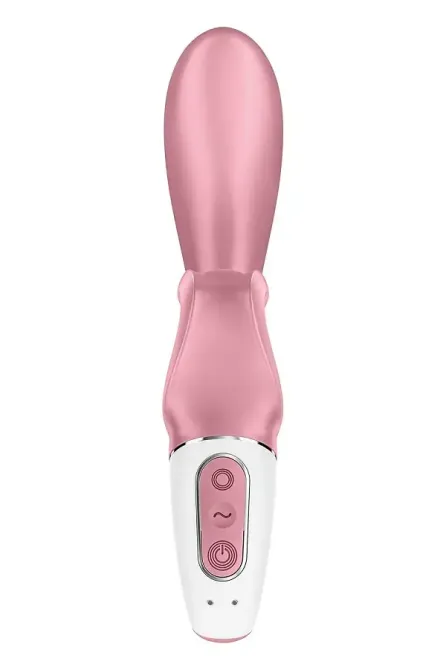 Смартвібратор-кролик Satisfyer Hug Me Pink, 2 мотори, діаметр 4,2см, широка кліторальна частина Львів - фото 4