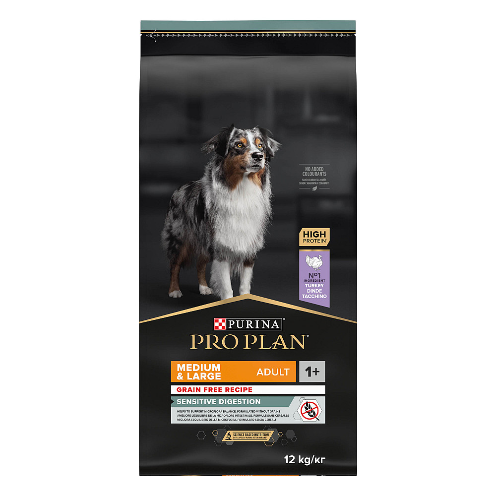 Сухий корм PRO PLAN Medium & Large Adult 1+ Sensitive Digestion для дорослих собак середніх і великих порід, з чутливим травленням, беззерновий, з Київ - фото 1