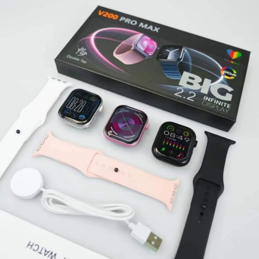 Смарт-годинник BIG V200 Pro Max IP65 Black (V200PMBlack) Київ - фото 4