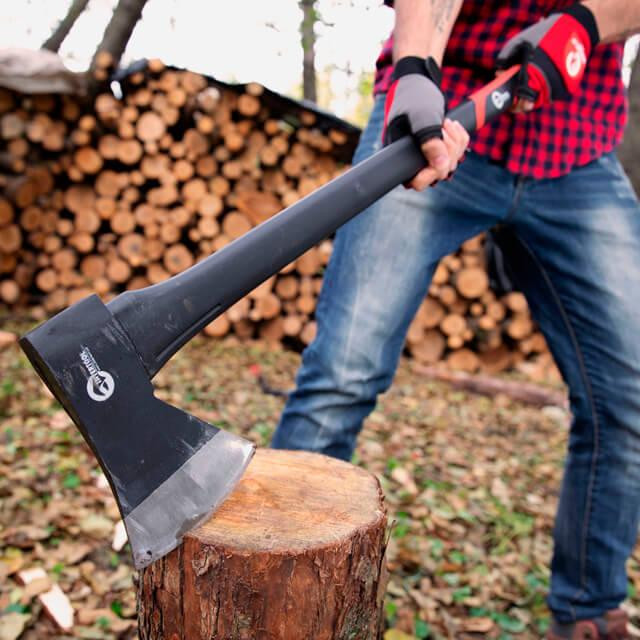 Сокира, 1250 г, ручка з фібергласу INTERTOOL HT-0264 Киев - изображение 9