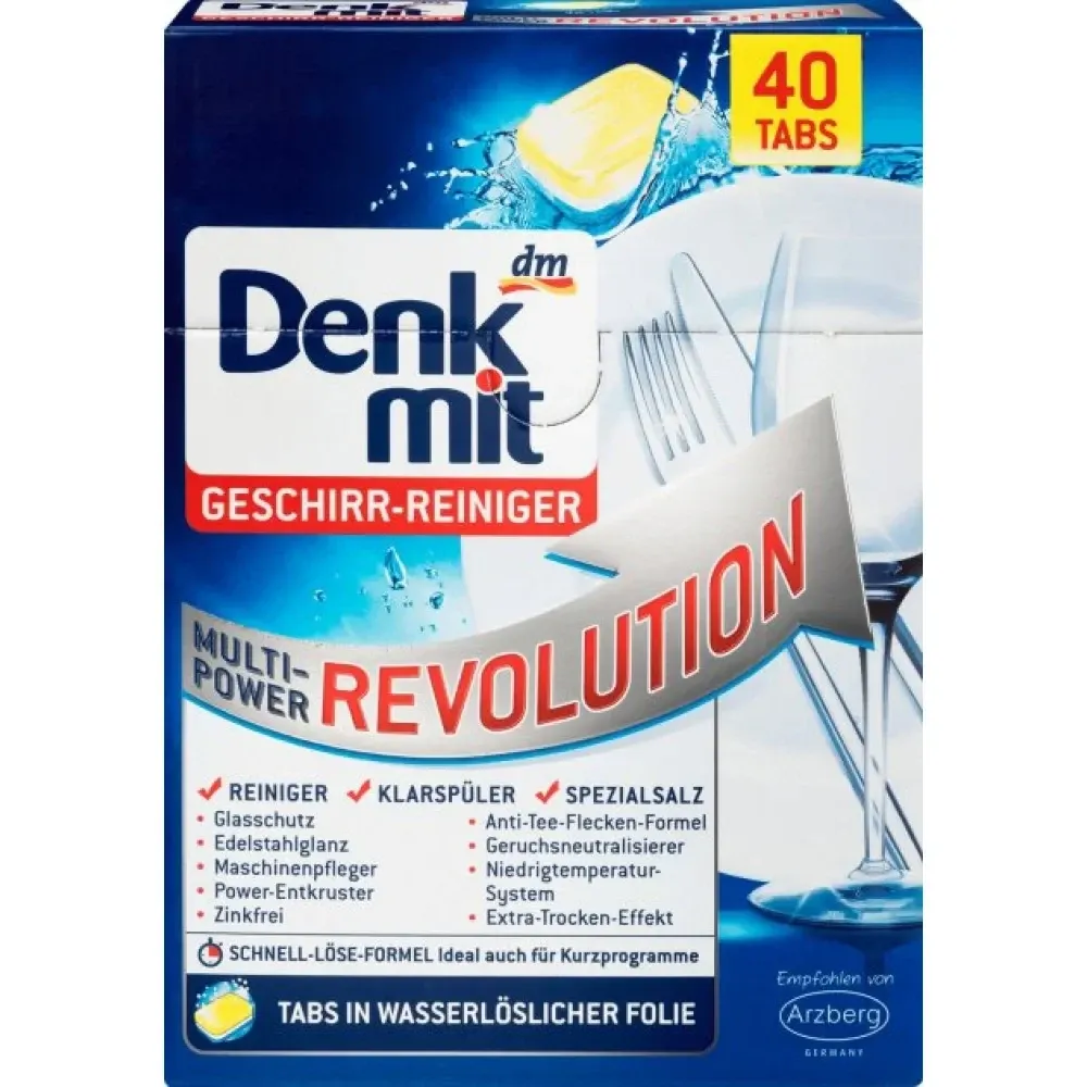 Таблетки для посудомийних машин Denkmit Multi Power Revolution 40 шт. Львів - фото 1