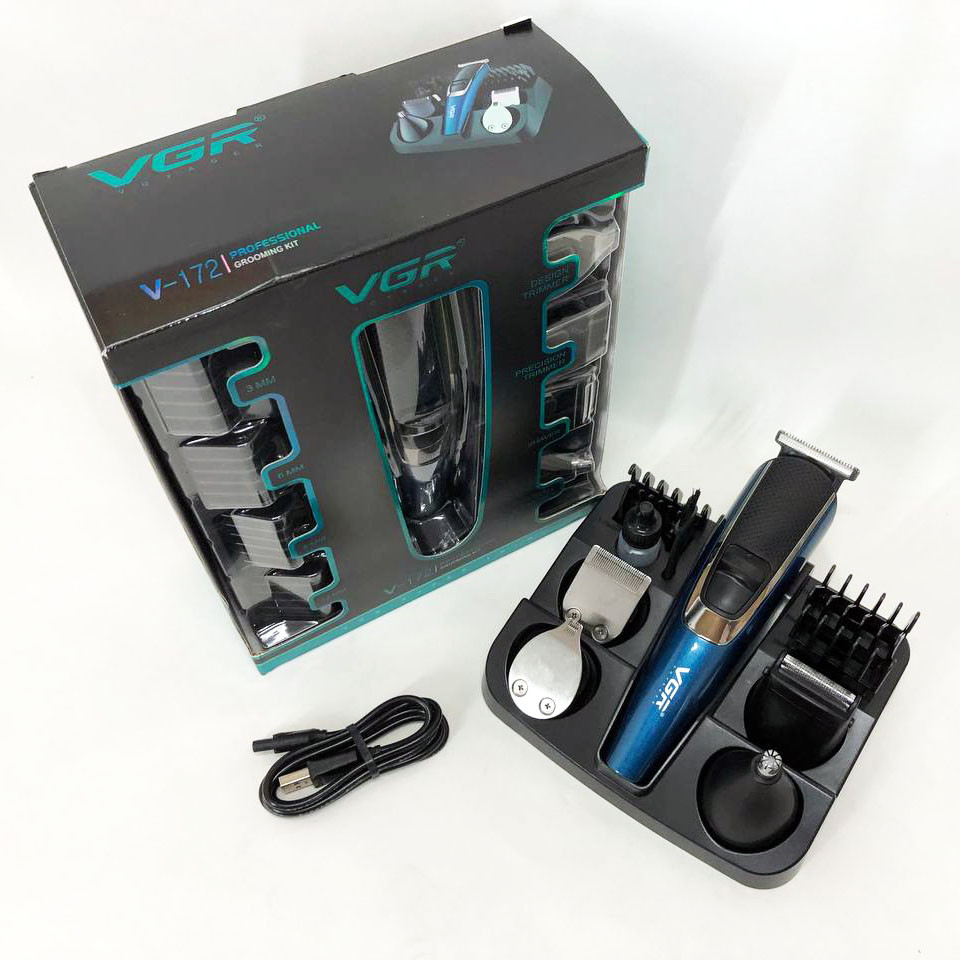 Універсальний тример для стрижки та гоління, Чоловічий набір для стрижки волосся акумуляторний TN-57 Івано-Франківськ - фото 2