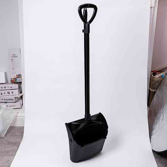 Yiwu Набір віник і совок на довгій ручці для підлоги 32×29×95 (см) Чорний HP-45-2 Коломия