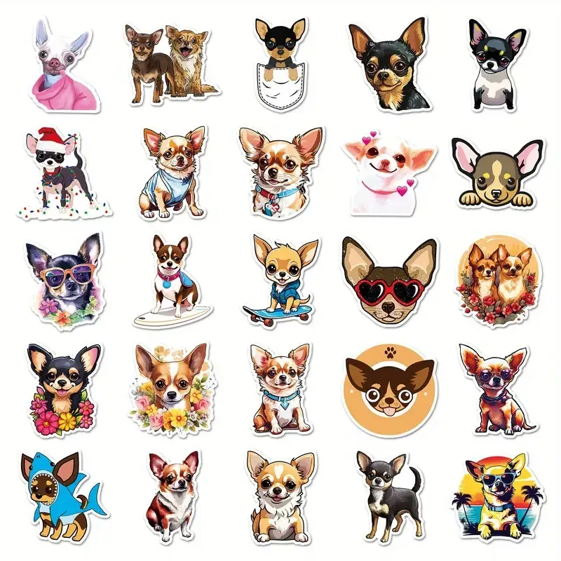 Наклейки чихуахуа – набор 50 шт виниловых стикеров Киев - изображение 5
