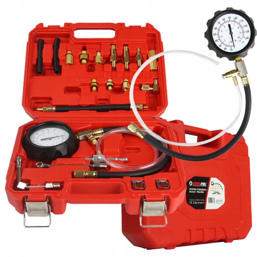 Набор для измерения давления топлива и масла 0 -10 бар 21 элемент Mar-Pol (M57674) Нововолынск - изображение 2