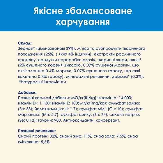 Сухий корм CAT CHOW Feline 3-in-1 для дорослих котів, з формулою потрійної дії, з куркою, 15 кг Київ