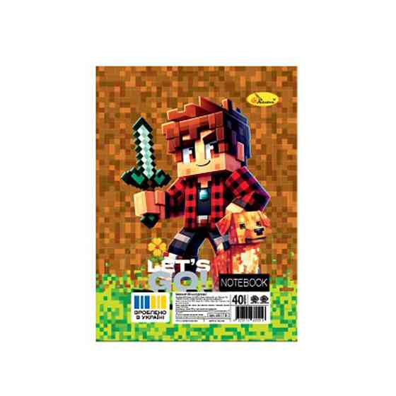 Блокнот А6 АП-1710-8, 40 аркушів, пружина збоку Вінниця