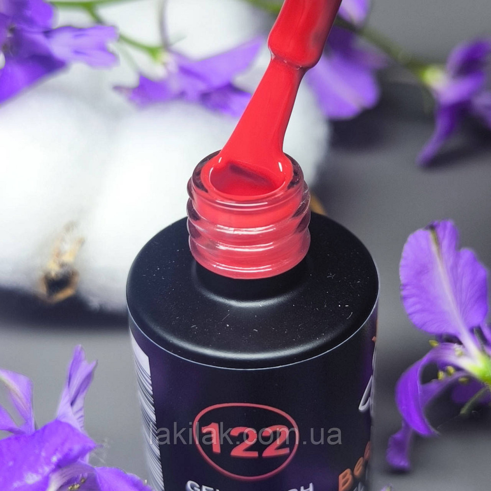 Гель-лак для нігтів Bee Nails 122 (червоний захід сонця) 8мл Херсон - фото 1