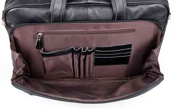 Сумка чоловіча Vintage 14398 для ноутбука 17 дюймів Чорна Київ