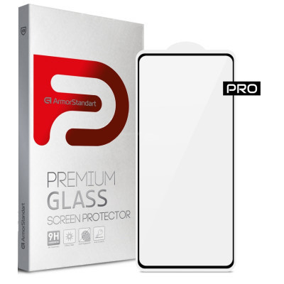 Стекло защитное Armorstandart Pro Realme C31/C35 Black (ARM61475) Винница - изображение 1