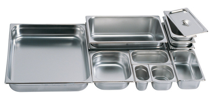 ГАСТРОЄМНІСТЬ GN 1/4 З НЕРЖАВІЮЧОЇ СТАЛІ 26,5 Х 16,2 Х 15 СМ N 1/4 (ШТ) 2787 ABA-OPT Одеса - фото 1