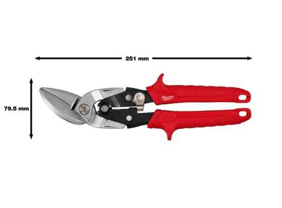 Набір ножиць по металу MILWAUKEE, (2шт) (правий / лівий різ) Одеса