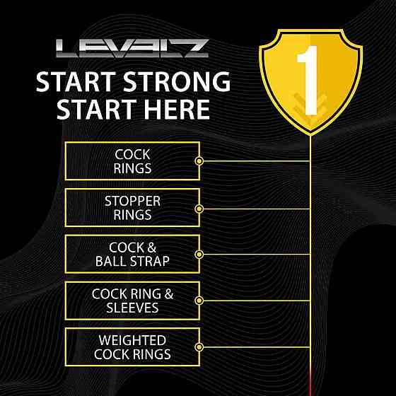 Потрійне ерекційне кільце LEVELZ Triple Ring, силіконове Sex Aura Київ