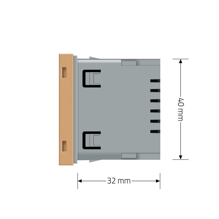 Механізм світильник для сходів підлоги, золотий, 2700K, 220В, 0.35Вт Livolo (VL-FCL1-2AP) Коломия - фото 6