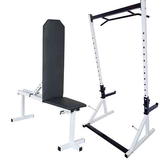 Лавка регульована 40 на 40 мм + Стійки з турником 50 на 50 мм Київ