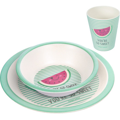 Тарелка детская Canpol babies So Cool бамбуковый 3 предмета Розовый (9/226_pin) Винница - изображение 1