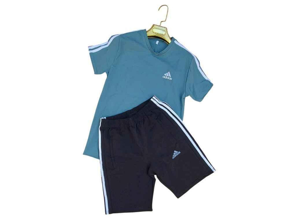 Літній костюм блакитний чоловічий трикотаж пенье арт.02 р.48 ТМ OSM Київ - фото 1